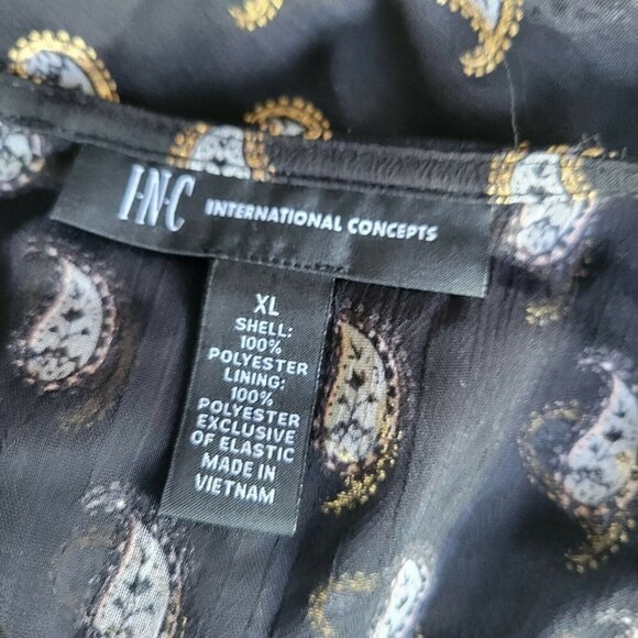 INC Mini Long-Sleeve Floral Dress Women's. Size XL. Fully Lined. NWT $119 - Picture 10 of 12